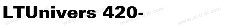 LTUnivers 420字体转换
